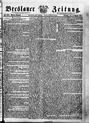 Breslauer Zeitung vom 14.08.1866