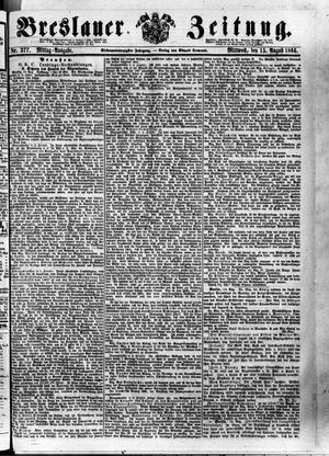 Breslauer Zeitung on Aug 15, 1866