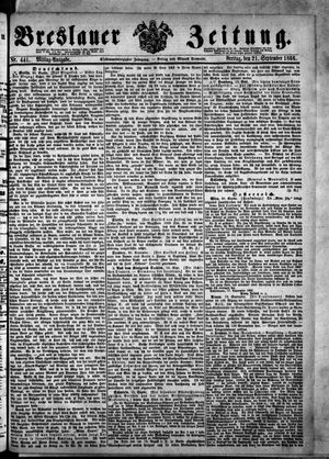 Breslauer Zeitung vom 21.09.1866