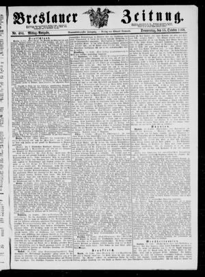 Breslauer Zeitung on Oct 15, 1868