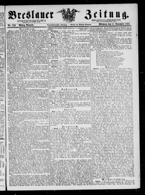 Breslauer Zeitung on Nov 11, 1868