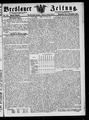 Breslauer Zeitung on Nov 14, 1868
