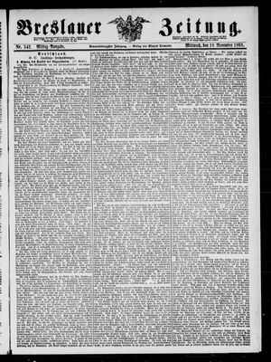 Breslauer Zeitung vom 18.11.1868