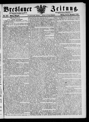 Breslauer Zeitung vom 27.11.1868