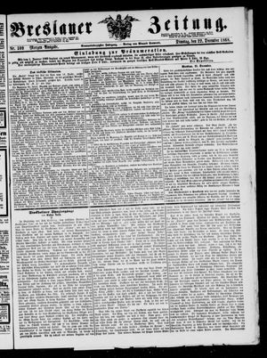 Breslauer Zeitung on Dec 22, 1868