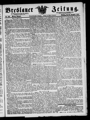Breslauer Zeitung vom 22.12.1868