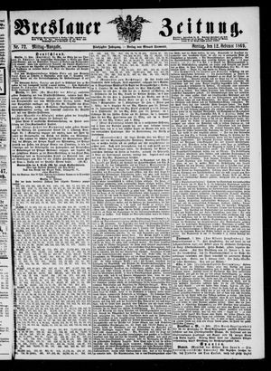 Breslauer Zeitung on Feb 12, 1869