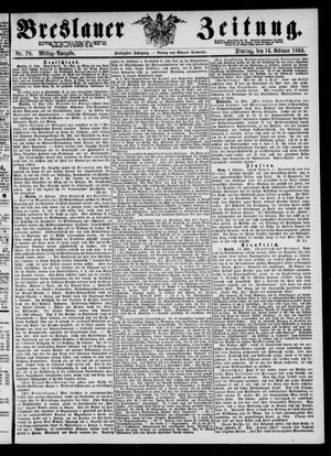 Breslauer Zeitung on Feb 16, 1869