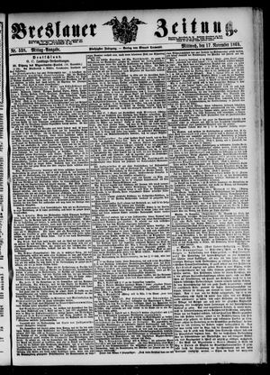 Breslauer Zeitung on Nov 17, 1869