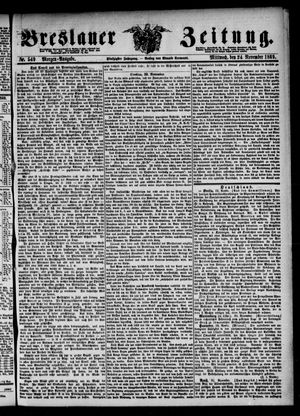 Breslauer Zeitung on Nov 24, 1869