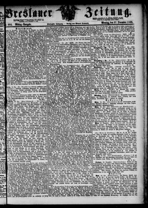 Breslauer Zeitung vom 26.12.1869