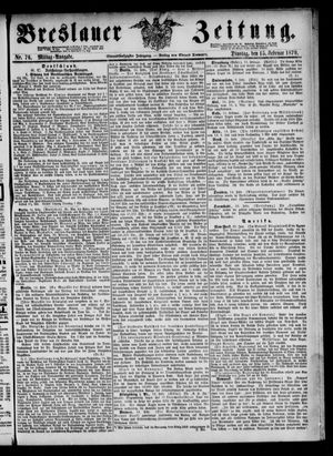 Breslauer Zeitung on Feb 15, 1870