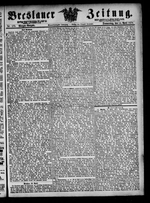Breslauer Zeitung on Apr 14, 1870