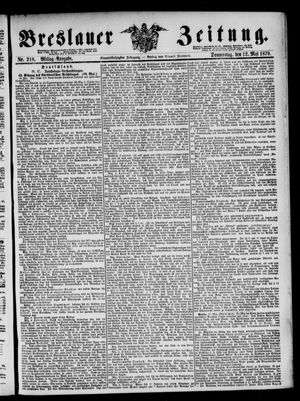 Breslauer Zeitung on May 12, 1870