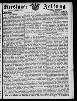 Breslauer Zeitung on Aug 7, 1870