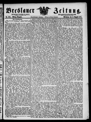 Breslauer Zeitung on Aug 10, 1870