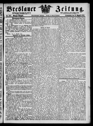 Breslauer Zeitung on Aug 13, 1870