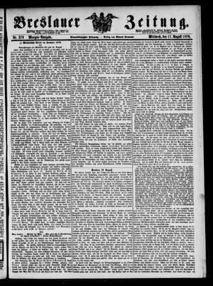 Breslauer Zeitung on Aug 17, 1870