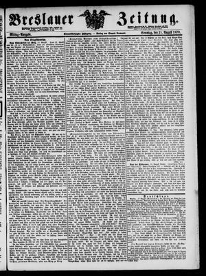 Breslauer Zeitung on Aug 21, 1870