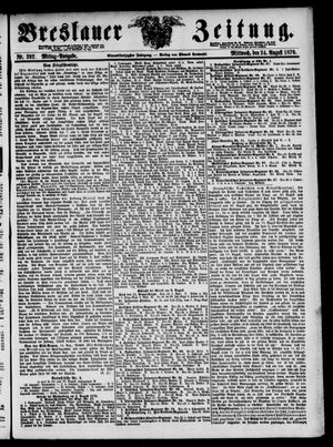 Breslauer Zeitung on Aug 24, 1870
