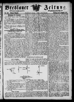 Breslauer Zeitung on Aug 30, 1870