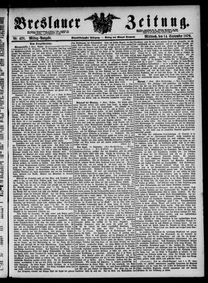Breslauer Zeitung vom 14.09.1870
