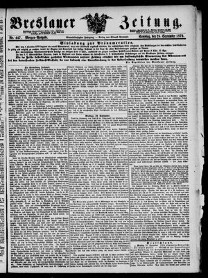 Breslauer Zeitung vom 25.09.1870