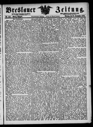 Breslauer Zeitung on Sep 26, 1870