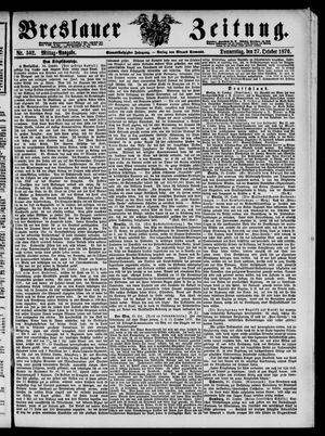 Breslauer Zeitung on Oct 27, 1870