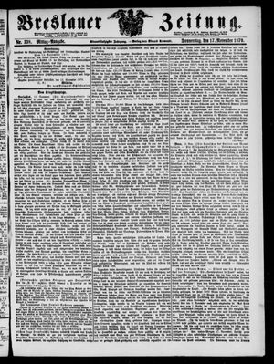 Breslauer Zeitung on Nov 17, 1870