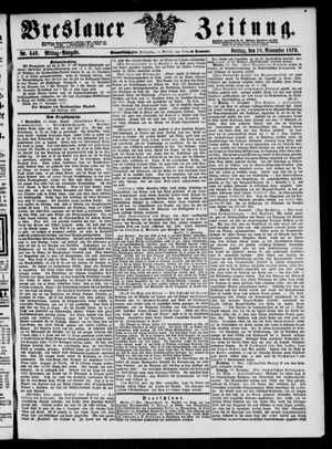Breslauer Zeitung vom 18.11.1870