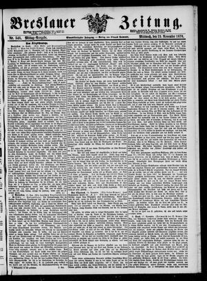 Breslauer Zeitung vom 23.11.1870