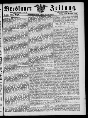 Breslauer Zeitung on Nov 25, 1870