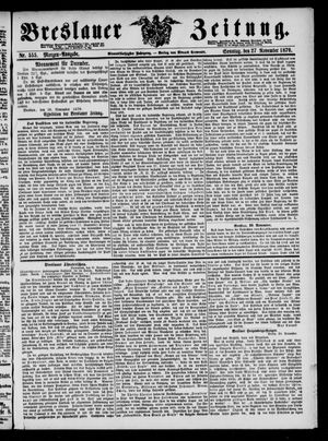 Breslauer Zeitung on Nov 27, 1870