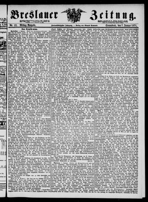 Breslauer Zeitung on Jan 7, 1871