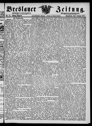 Breslauer Zeitung vom 07.01.1871