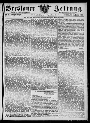 Breslauer Zeitung vom 15.01.1871