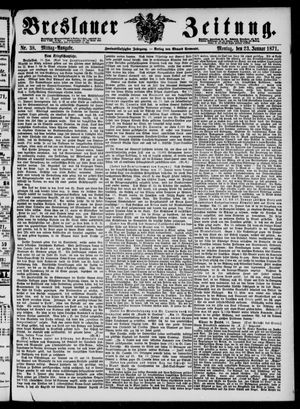 Breslauer Zeitung vom 23.01.1871