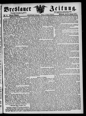 Breslauer Zeitung vom 25.01.1871