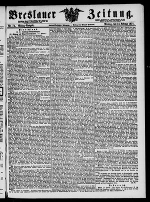 Breslauer Zeitung vom 13.02.1871