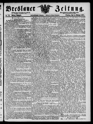 Breslauer Zeitung vom 14.02.1871