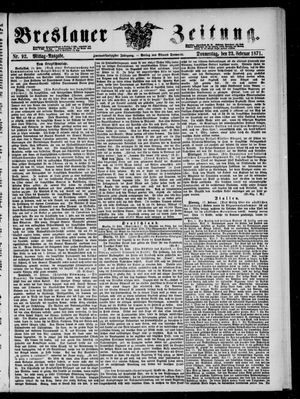 Breslauer Zeitung vom 23.02.1871