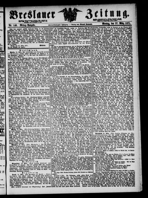 Breslauer Zeitung on Mar 27, 1871