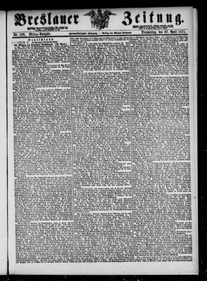 Breslauer Zeitung vom 27.04.1871