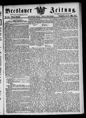 Breslauer Zeitung vom 27.05.1871