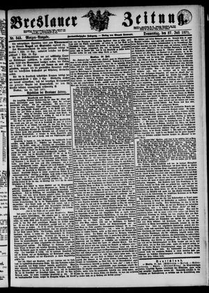 Breslauer Zeitung vom 27.07.1871