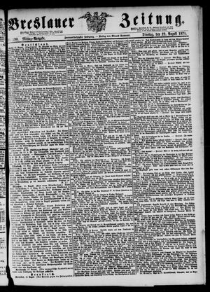 Breslauer Zeitung vom 22.08.1871