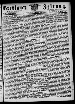 Breslauer Zeitung vom 26.08.1871
