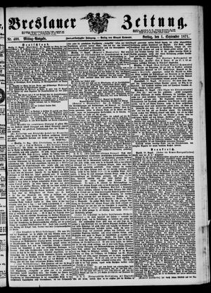 Breslauer Zeitung vom 01.09.1871