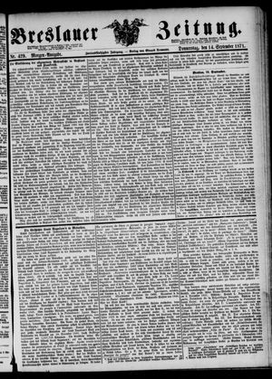 Breslauer Zeitung vom 14.09.1871